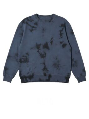 NWT Jak & Rae Washed Navy Tie-Dye Crewneck Sweatshirt for Women